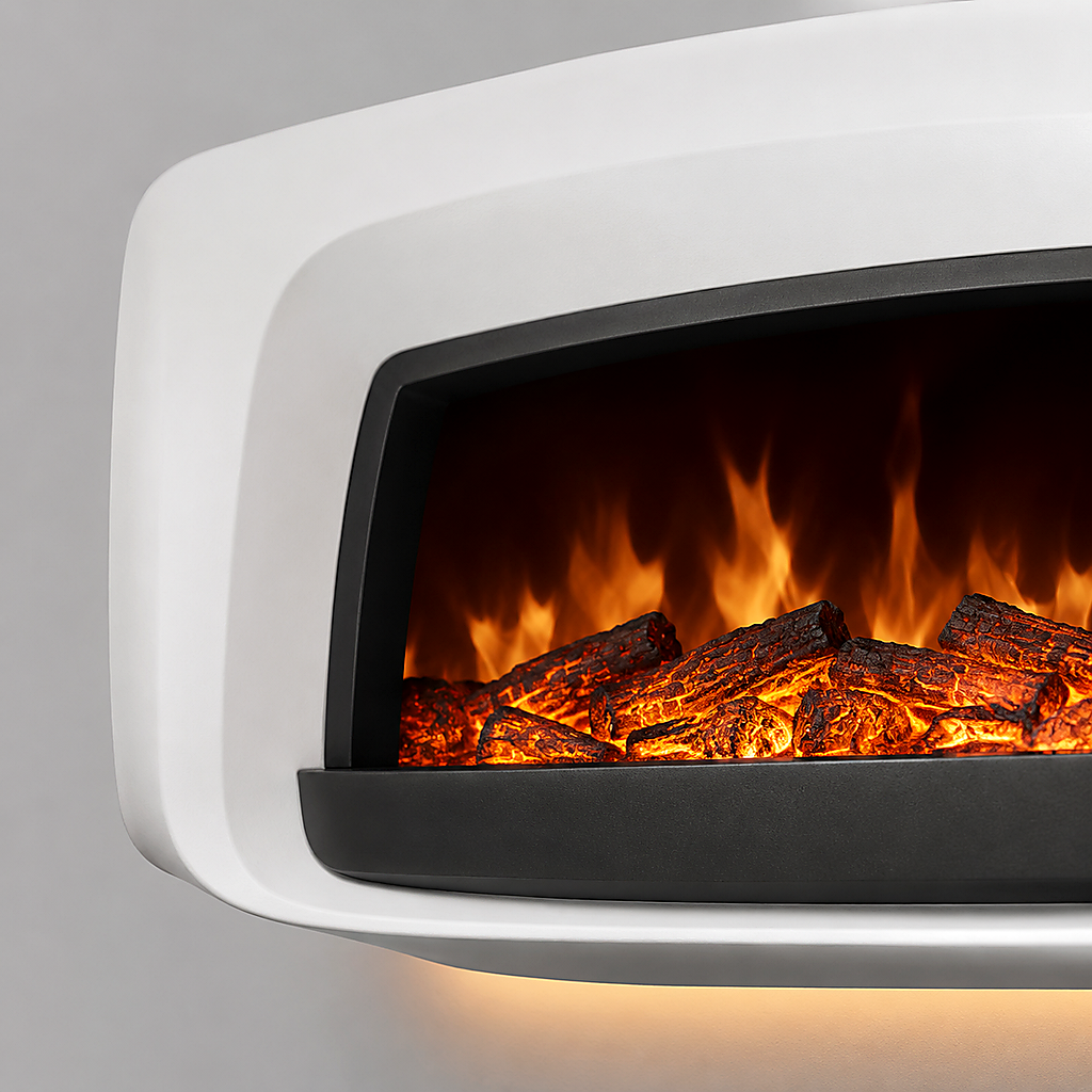 Velmoss Hearth Smart Wall-Mounted Electric Fireplace - Image 4