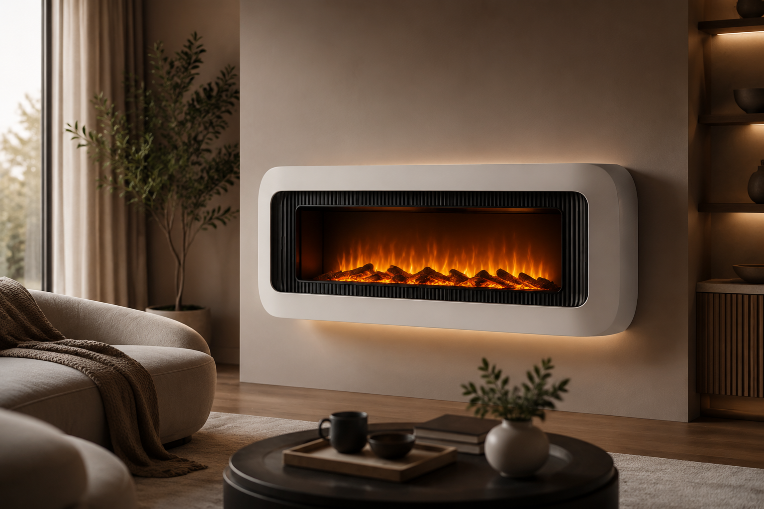 Velmoss Hearth Smart Wall-Mounted Electric Fireplace - Image 5