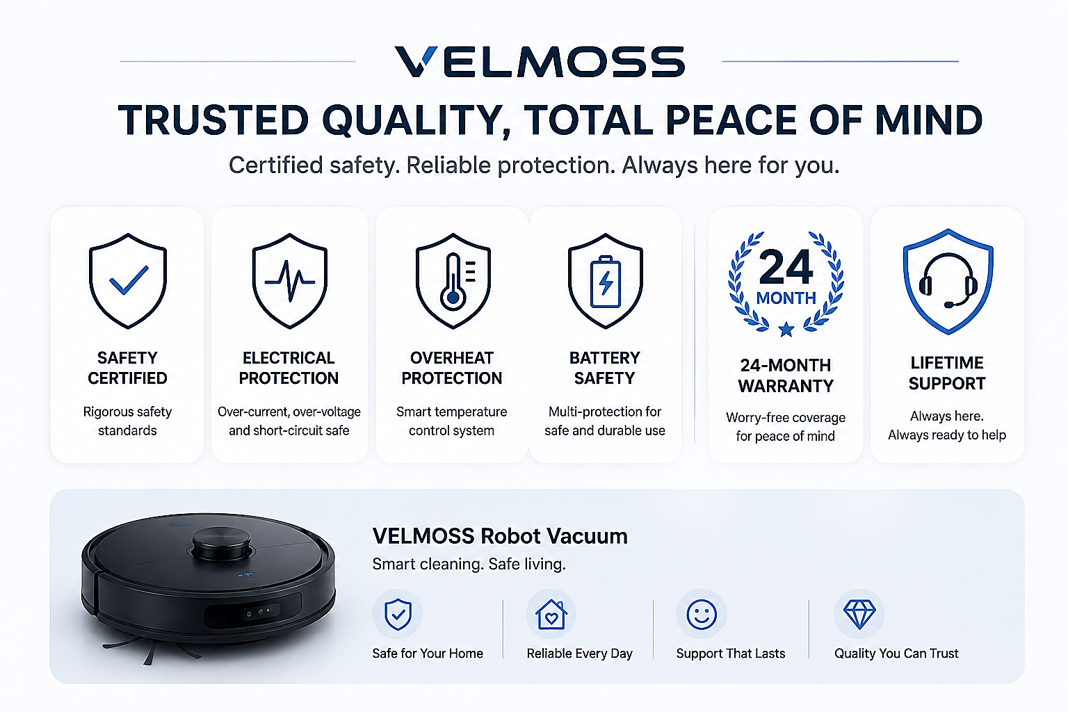 Velmoss Robo Robot Vacuum with LiDAR Navigation - Image 19