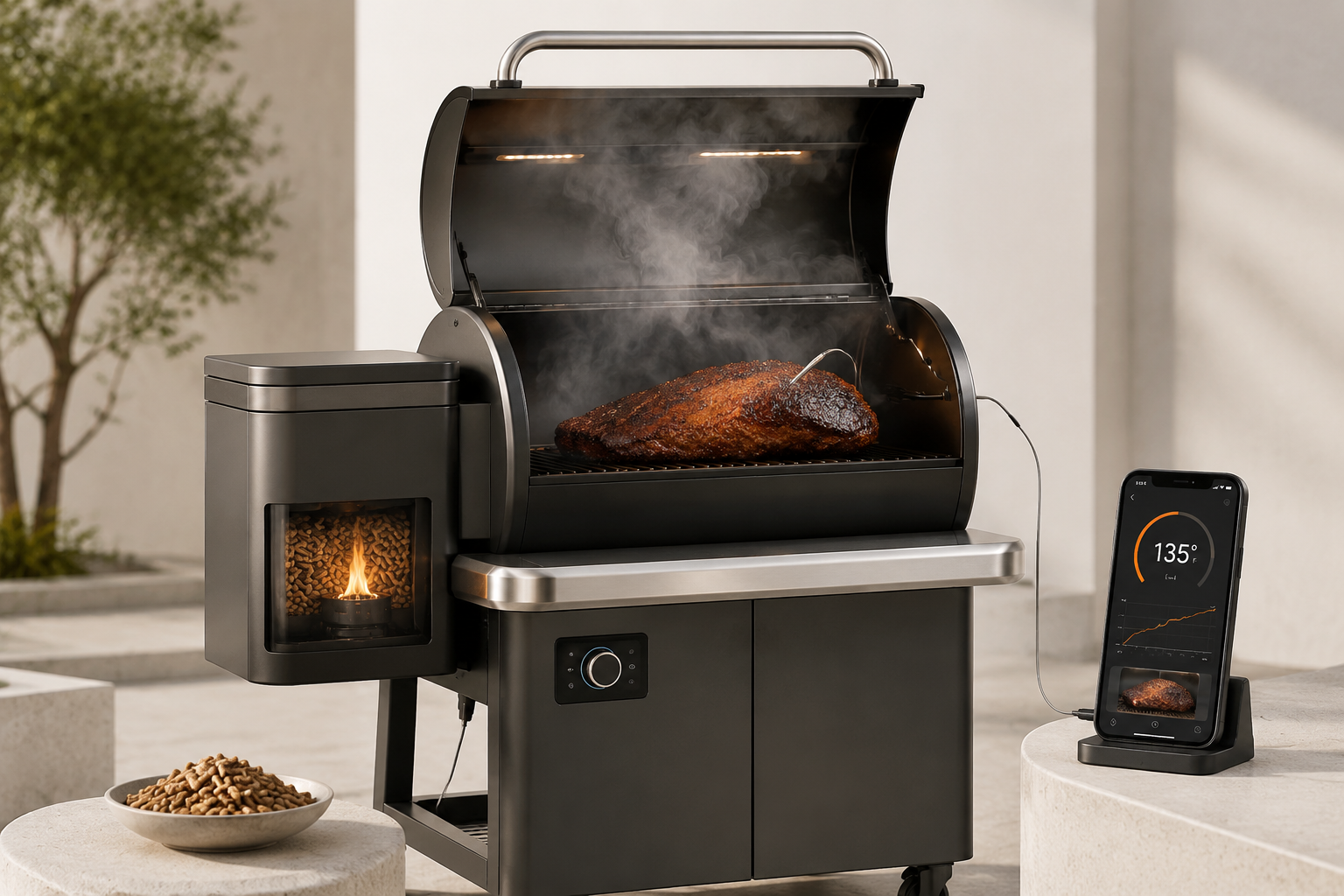 Velmoss Ember Smart Pellet Grill and Smoker - Image 3