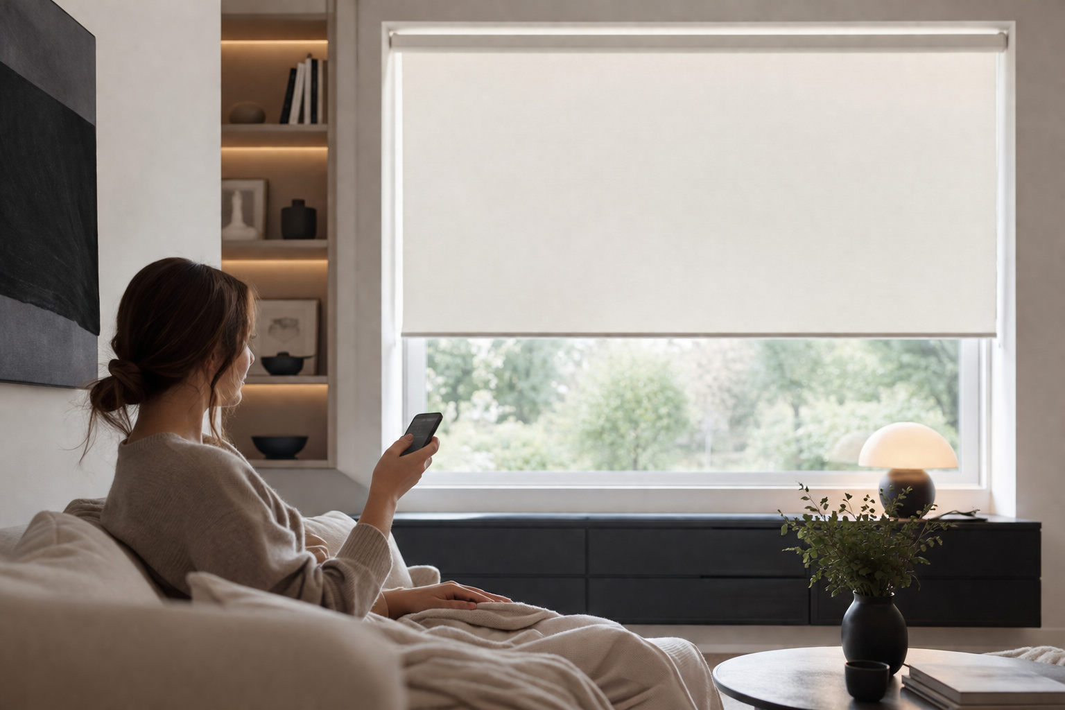 Velmoss Shade Smart Motorized Window Roller Shade - Image 5