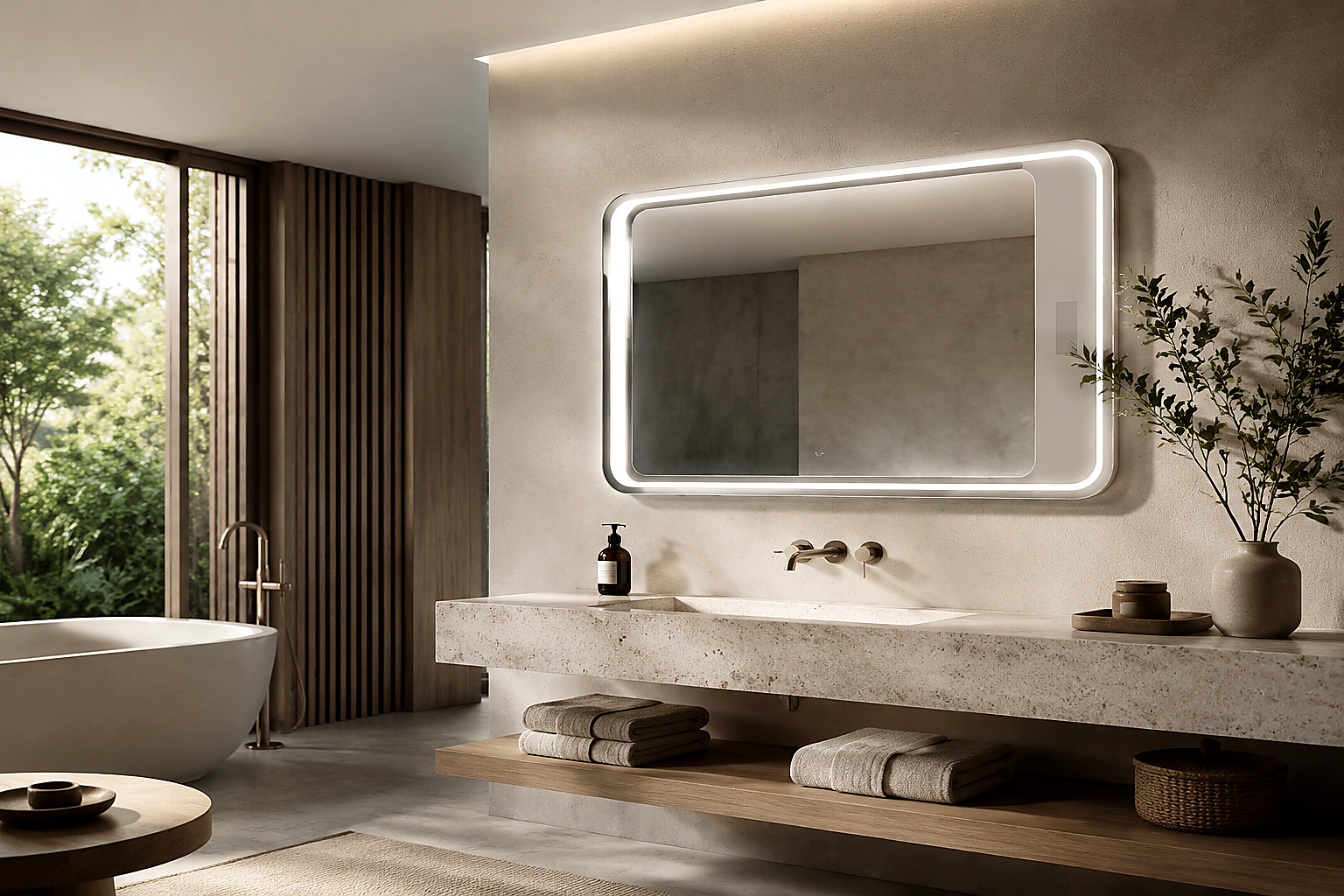 Velmoss Lumen Smart LED Bathroom Mirror - Image 2