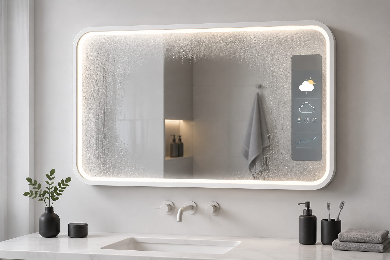 Velmoss Lumen Smart LED Bathroom Mirror - Image 3